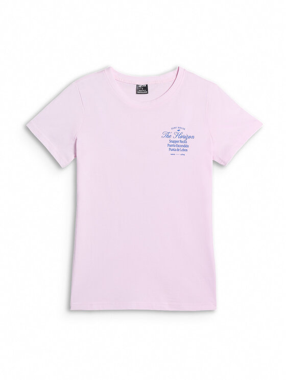 4F 4F T-Shirt COMMERCIAL Różowy jasny Regular Fit