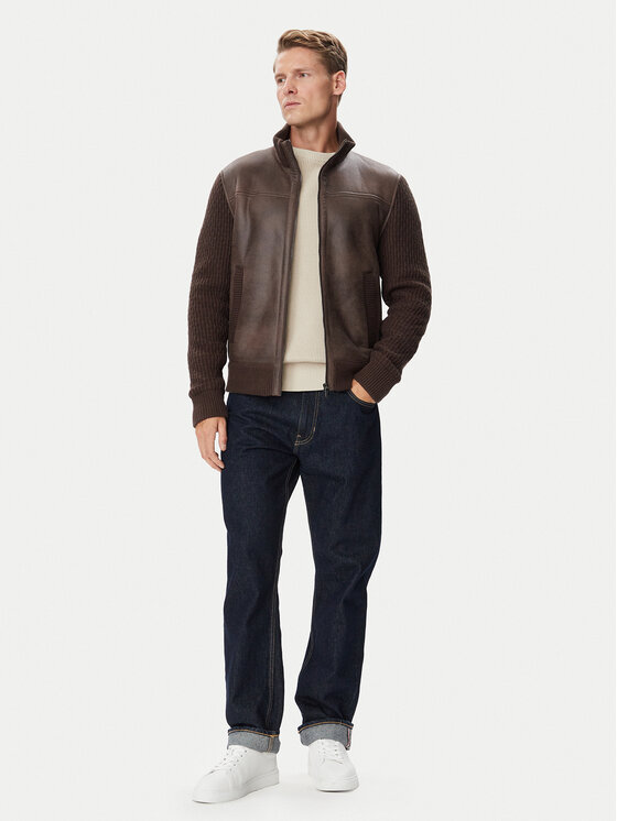 Milestone Milestone Übergangsjacke MSCervo 630813 60940 Dunkelbraun Regular Fit