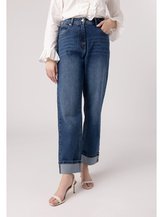 QUIOSQUE QUIOSQUE Dámske nohavice Quiosque 3WS003801 Modrá Regular Fit