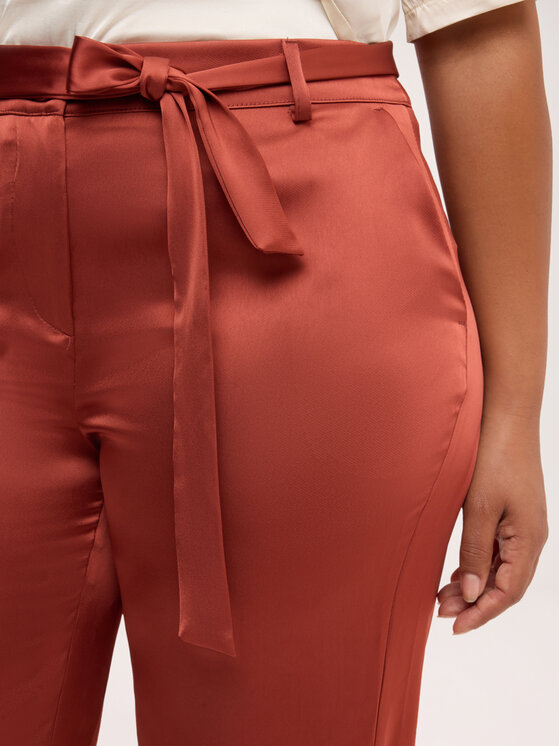 Fiorella Rubino Fiorella Rubino Spodnie materiałowe P009T005598N037 Brązowy Regular Fit