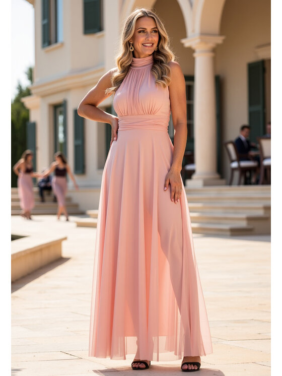 FIGL FIGL Abito da sera M1173 Rosa Flared Fit