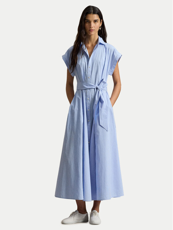 Polo Ralph Lauren Polo Ralph Lauren Hemdkleid 211A96363001 Himmelblau Regular Fit
