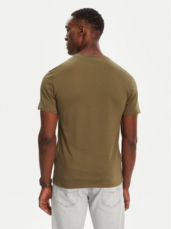Guess Guess T-krekls M2YI37 I3Z14 Zaļš Slim Fit