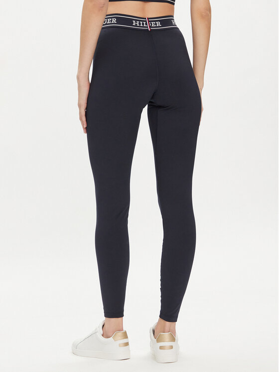 Tommy Hilfiger Tommy Hilfiger Leggings Monotype WW0WW41512 Sötétkék Slim Fit