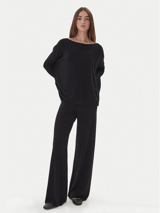 Kontatto Kontatto Maglione 3M0802C Nero Relaxed Fit
