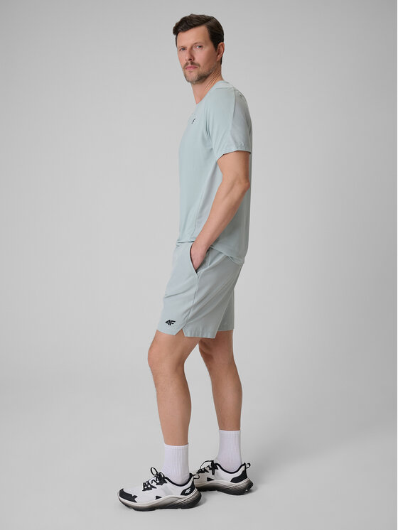 4F 4F Szorty sportowe ATHLETIC Turkusowy Regular Fit
