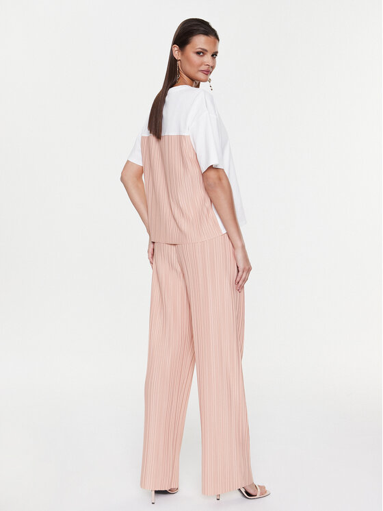 Liu Jo Sport Liu Jo Sport T-särk TA3074 J0088 Valge Relaxed Fit