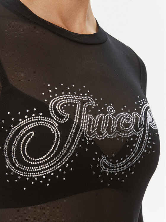 Juicy Couture Juicy Couture Bluse Raheem JCBCT223806 Schwarz Slim Fit