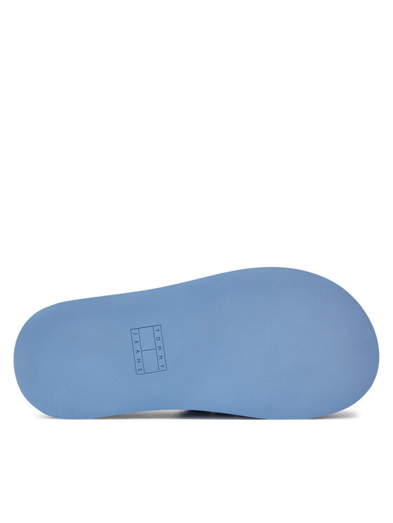 Tommy Jeans Tommy Jeans Şlapi Tjw Wedge Sandal EN0EN02455 Albastru celest