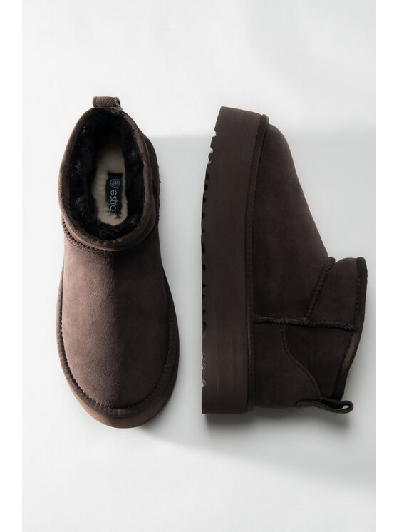 Estro Estro Μπότες Χιονιού ER00117612 Καφέ