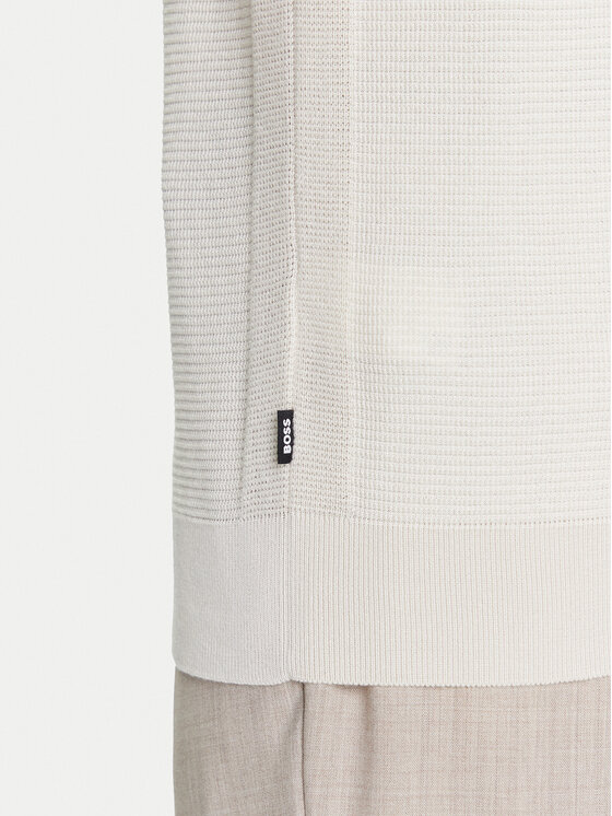 BOSS BOSS Pólóing H-Iannotti 50543148 Bézs Regular Fit