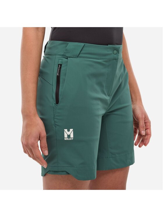 Millet Millet Szorty sportowe Ubic Stretch Short W Zielony Regular Fit