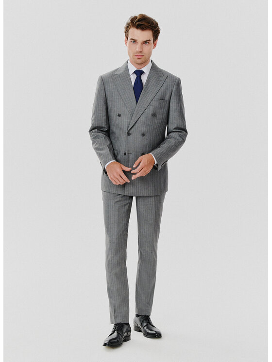 Pako Lorente Pako Lorente Marynarka P24WF-3G-004 Szary Slim Fit