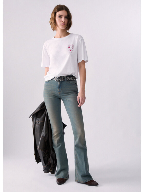 Liu Jo Liu Jo T-Shirt WF6247JS923L9361 Biały Regular Fit
