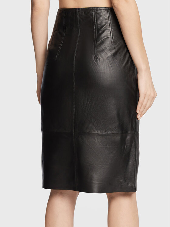 Gonna di pelle Petrah Mille BBW3081 Nero Regular