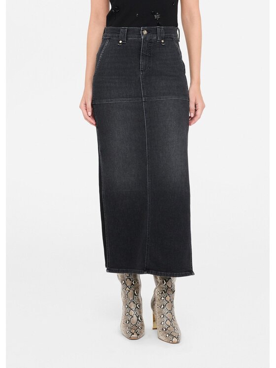 Liu Jo Liu Jo Gonna di jeans UF5129D026987463 Nero Regular Fit