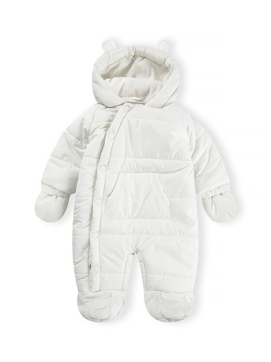 minoti minoti Kombinezon zimowy 31BABYSNOW4 Biały Regular Fit