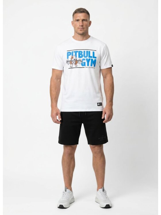 PITBULL PITBULL T-Shirt GYM Biały Regular Fit