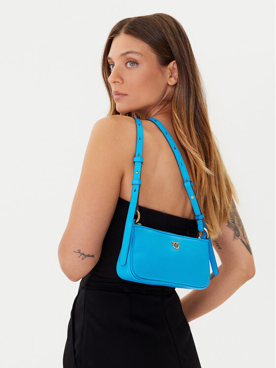 PINKO PINKO Ročna torba Half Moon Baguette Mini AI 25-26 PLTT 105069 A0QO Modra