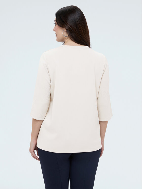 Fiorella Rubino Fiorella Rubino Bluza G859L009008N011 Biały A-Line Fit