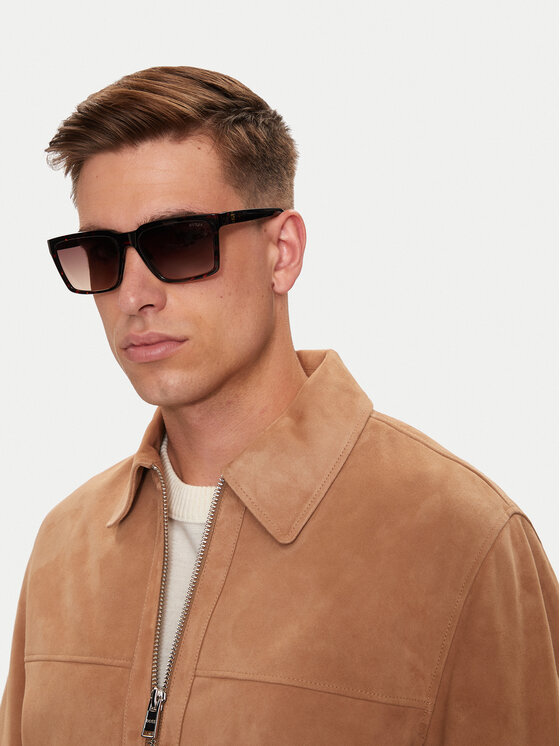 BOSS Boss Bőrkabát Malbano4 50510178 Bézs Regular Fit