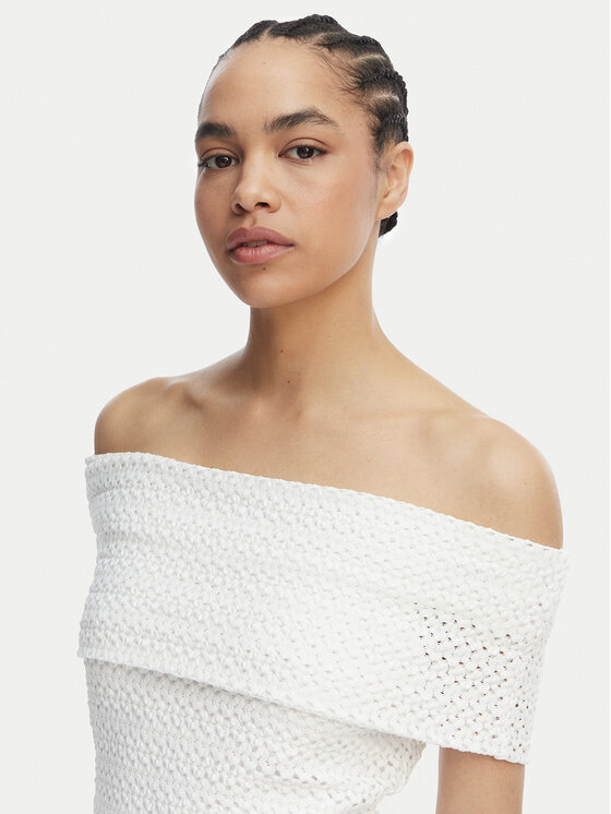 MICHAEL Michael Kors MICHAEL Michael Kors Vsakodnevna obleka MS683E1KS1 Bela Slim Fit