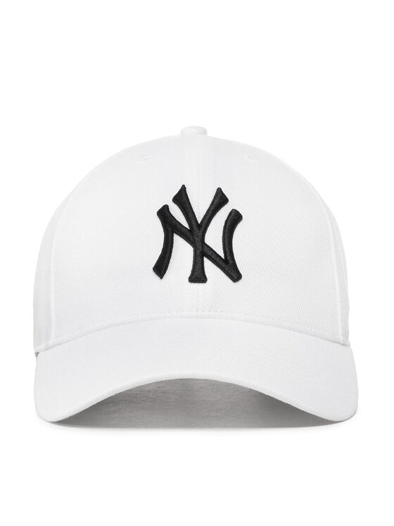 47 Brand 47 Brand Czapka z daszkiem Mlb New York Yankees B-MVPSP17WBP-WH Biały