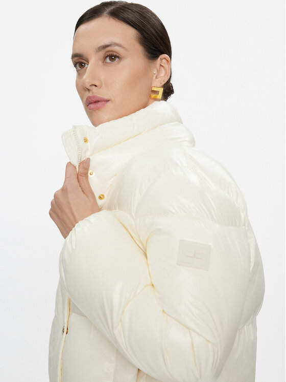 Elisabetta Franchi Elisabetta Franchi Žieminė striukė PI-55D-36E2-V490 Écru Regular Fit