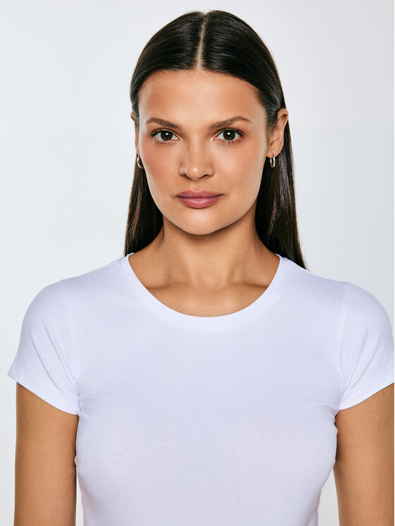 BIG STAR BIG STAR T-Shirt CLASSACA Biały Slim Fit