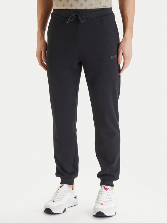 Guess Pantaloni trening Z6GB02 K2844 Negru Regular Fit