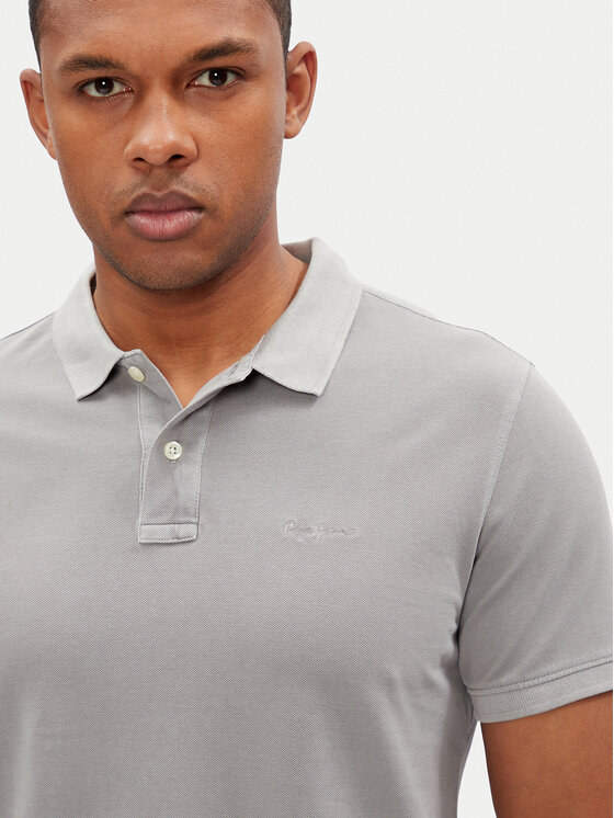 Pepe Jeans Pepe Jeans Tricou polo New Oliver PM542099 Gri Regular Fit