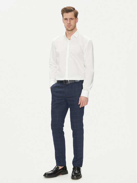 HUGO HUGO Риза Kenno 50539707 Бял Slim Fit