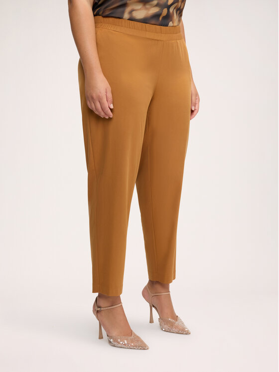Fiorella Rubino Fiorella Rubino Pantaloni di tessuto P050L002661N022 Marrone Regular Fit