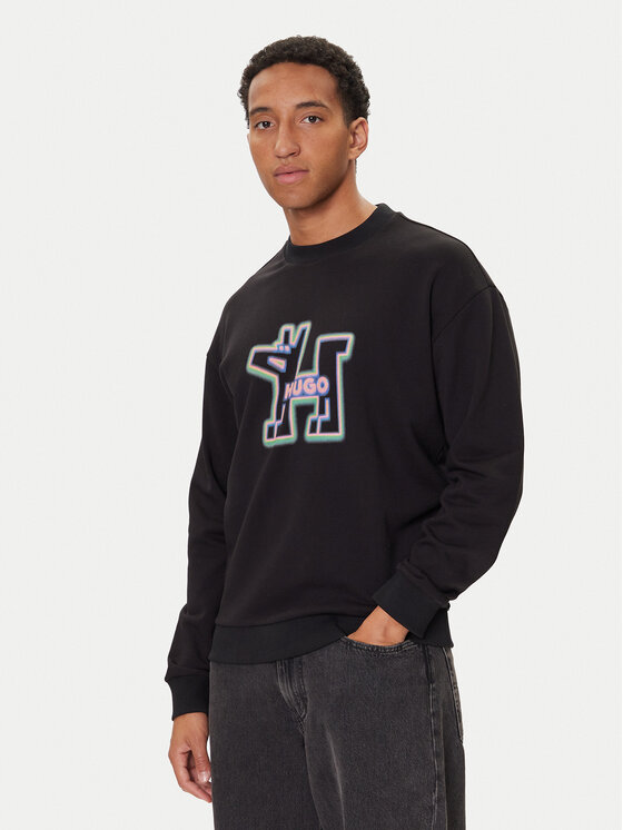 HUGO HUGO Felpa Newirex 50549213 Nero Regular Fit