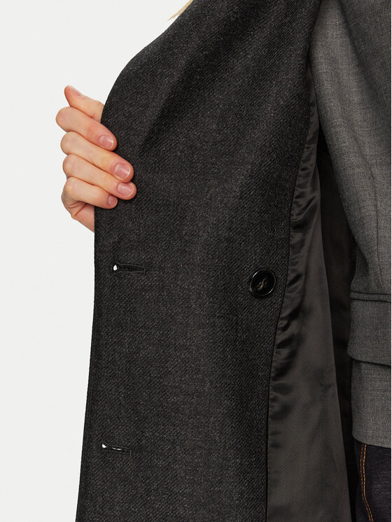 IVY OAK IVY OAK Vuneni kaput Caroline Ann IO111147 Siva Relaxed Fit