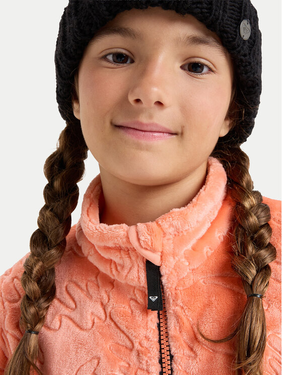 Roxy Roxy Polár kabát Igloo ERGFT04013 Narancssárga Slim Fit