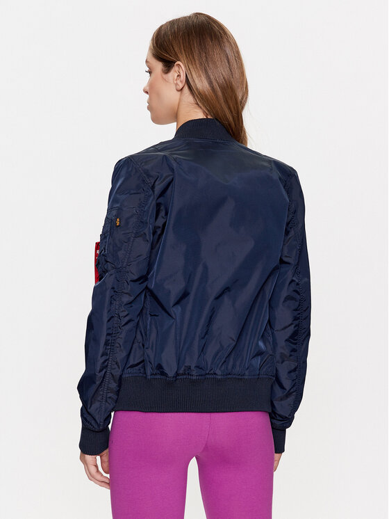 Alpha Industries Alpha Industries Kurtka bomber MA-1 141041 Niebieski Slim Fit