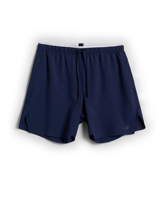 4F 4F Szorty sportowe SERVE & SMASH Granatowy Regular Fit