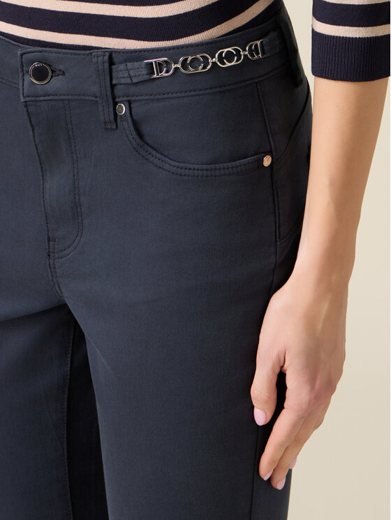 Oltre Oltre Pantaloni di tessuto P728R108903N034 Blu Skin Fit