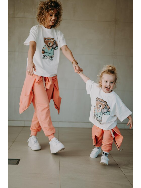 Bejbi Story Bejbi Story T-Shirt T-shirt oversize Funky Teddy Écru Oversize