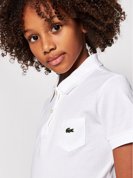 Lacoste Lacoste Haljina za svaki dan EJ2816 Bijela Regular Fit