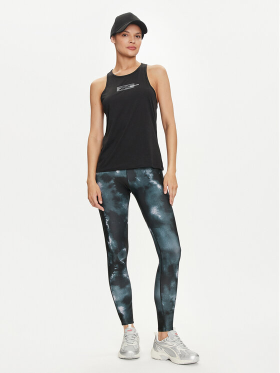 Reebok Reebok Colanți Id Train Aop 100034952 Negru Slim Fit