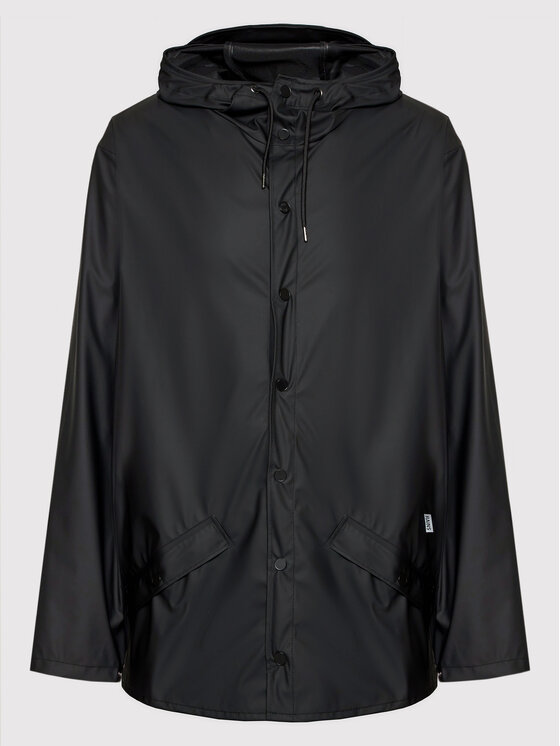Rains Rains Kurtka przeciwdeszczowa Unisex 12010 Czarny Regular Fit