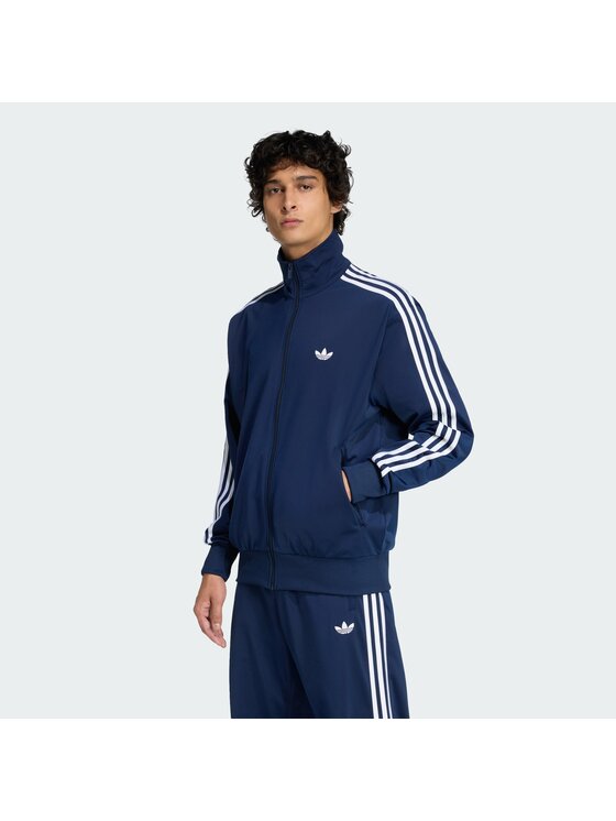 adidas Bluza Firebird KD8313 Granatowy Loose Fit