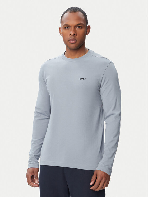 BOSS Longsleeve Tee Long 50506365 Gri închis Regular Fit