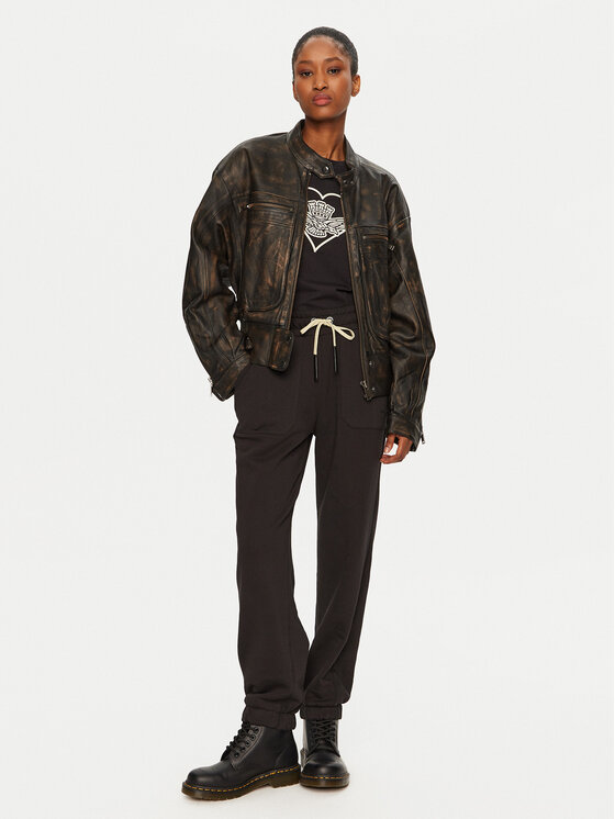Aeronautica Militare Aeronautica Militare Sportinės kelnės 242PF963DF568 Juoda Regular Fit