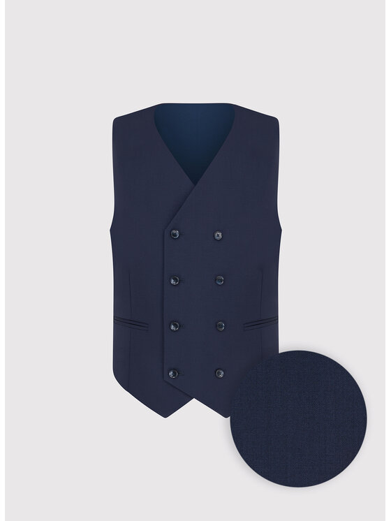 Pako Lorente Pako Lorente Kamizelka P000P-8G-005 Granatowy Slim Fit