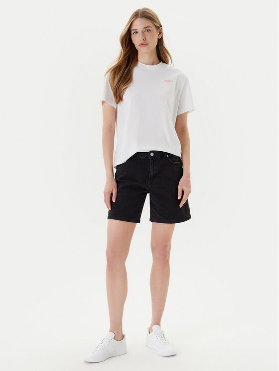 Mustang Mustang Pantaloncini di jeans Jodie 1016562 Nero Regular Fit