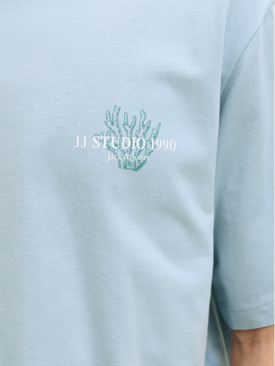Jack & Jones Jack & Jones Marškinėliai Corals Tee 12288345 Mėlyna Regular Fit