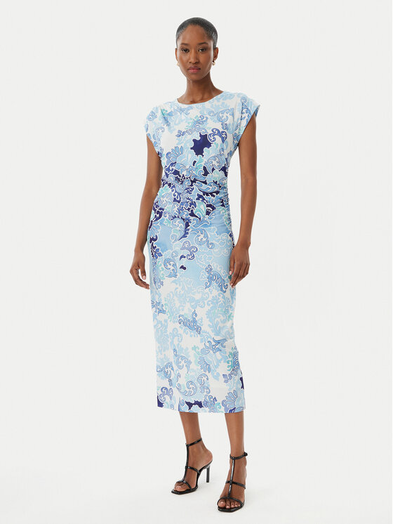 Hale Bob Rochie cocktail Thora 5ZLG662A Albastru celest Slim Fit